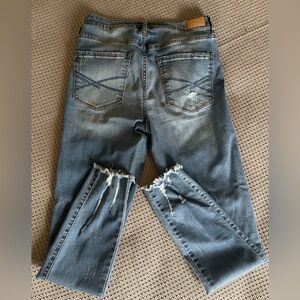 2x1 American Eagle/Aeropostale Distressed Blue Skinny Jeans